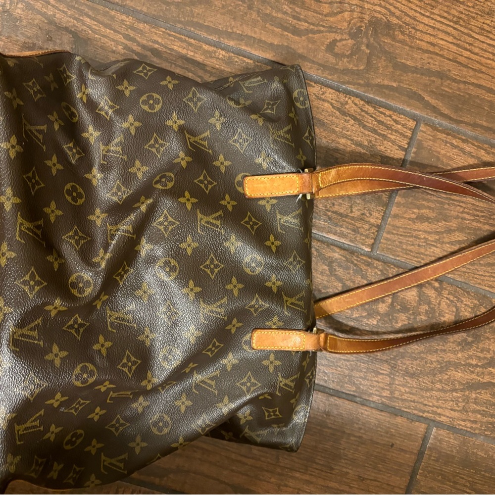 Authentic Louis Vuitton Leather Tote